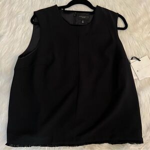 NWT Victoria Beckham For Target Top Black Sleeveless Size 1X Black Zip Back Plus